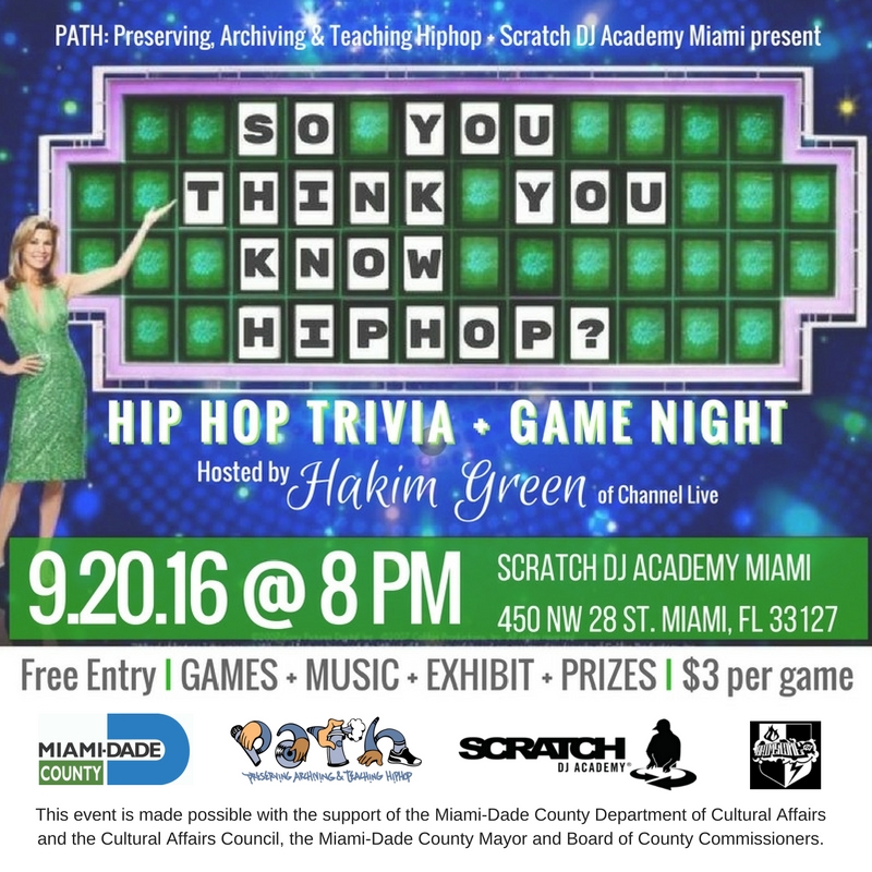 Hip Hop Trivia Flyer